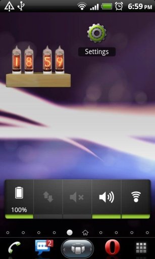 Nixie Tube Clock Widget (LITE)截图3