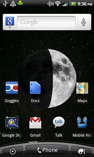 Lunar Live Wallpaper LITE截图1