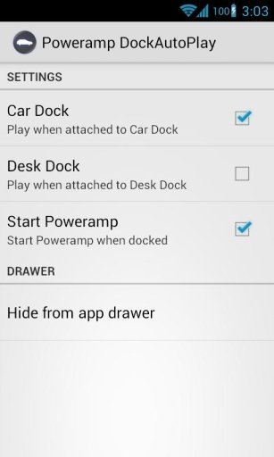 船坞自动播放 Poweramp DockAutoPlay截图4