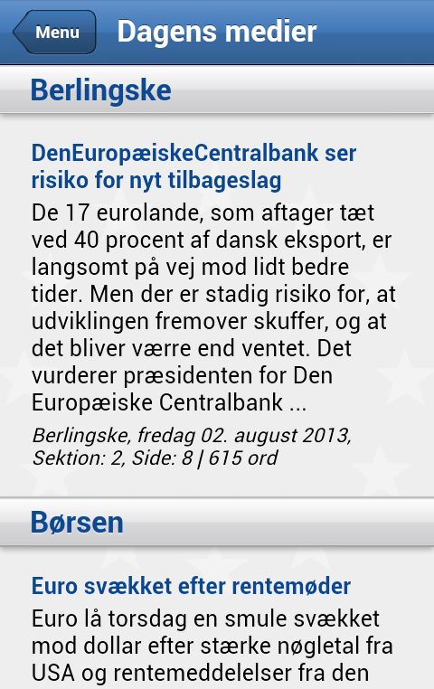 EU i Danmark截图2