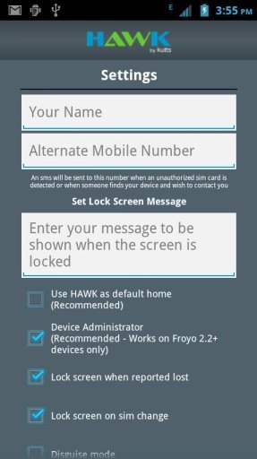 Hawk - Android Anti Theft截图5