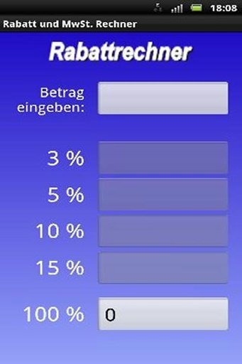 Rabatt und MwSt Rechner截图5