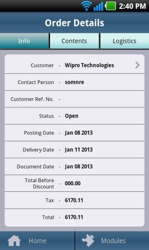 SAP Business One - iM8 Mobile截图4