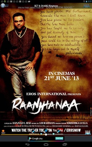 Raanjhanaa Movie Ringtones截图3