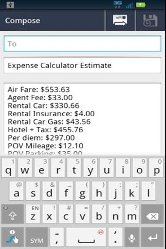 Gov't Travel Exp Calculator截图6