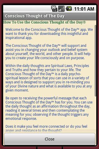 Conscious Thought Of The Day截图2