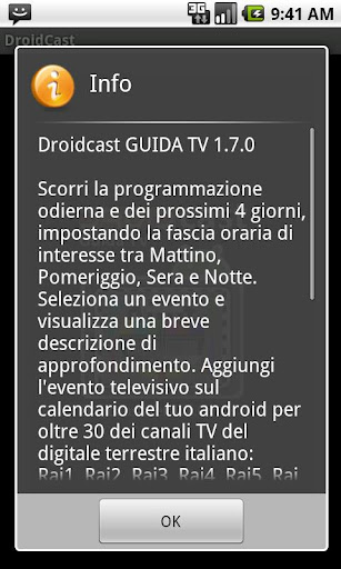 Guida TV Droidcast截图9