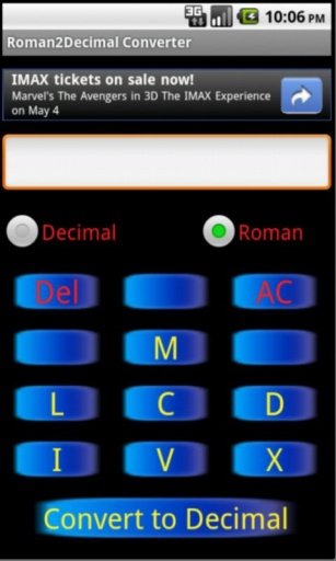 Roman to Decimal Converter截图3