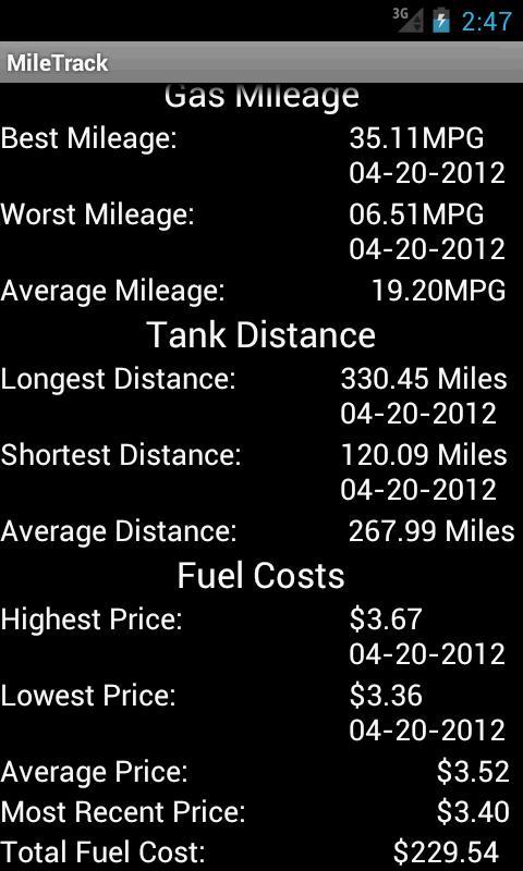 MileTrack - Mileage Tracker截图4