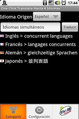 One Click Translate 4 Langs.截图4