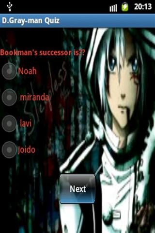 驱魔少年动漫测验 D Gray Man Anime Quiz app截图3