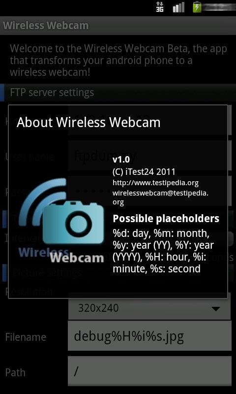 Wireless Webcam for Android截图1