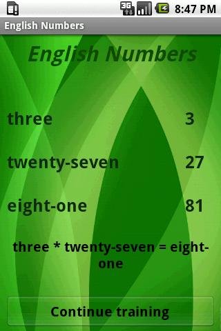 Learn English Numbers Free截图3