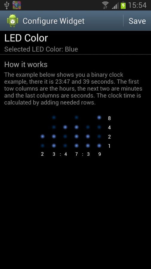 Binary Clock Widget截图4