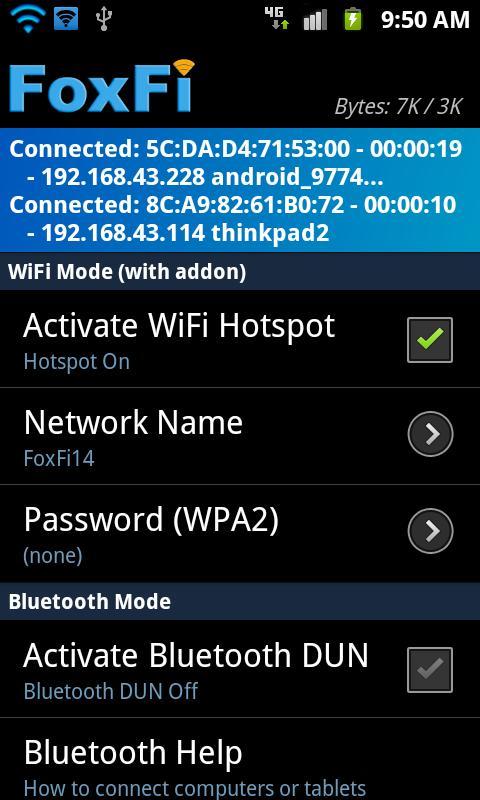 FoxFi (Sprint/AT&amp;T only)截图2