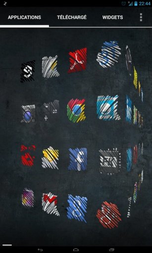 Sketchy icon pack Apex Nova截图2