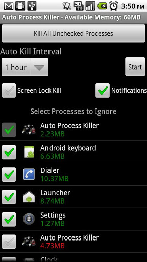 Auto Process Killer Free -2.0+截图4