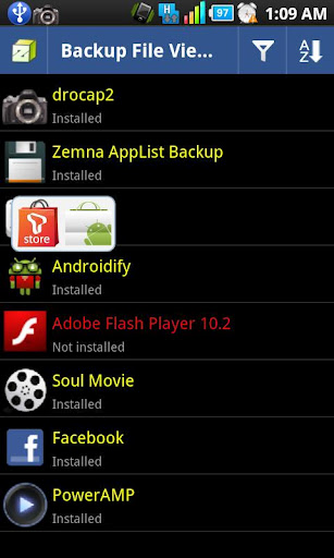 Zemna AppList Backup截图3