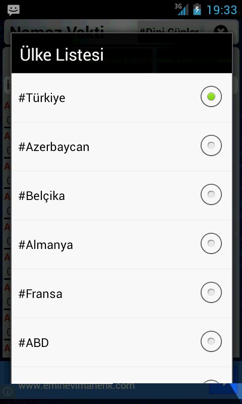 Namaz Vakti Bilgi Servisi截图4