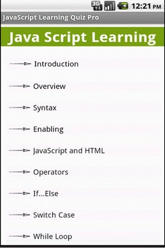 JavaScript Learning Quiz截图9