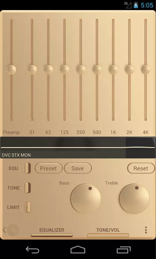 Poweramp Champagne Gold Skin截图1