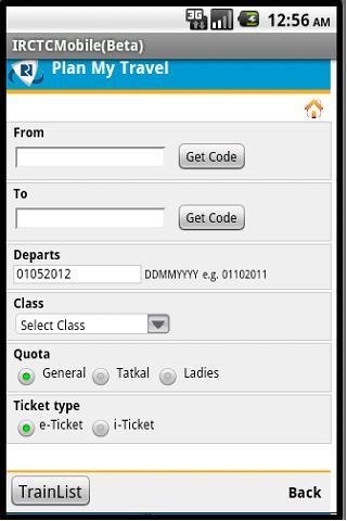 IRCTC Mobile Application截图3