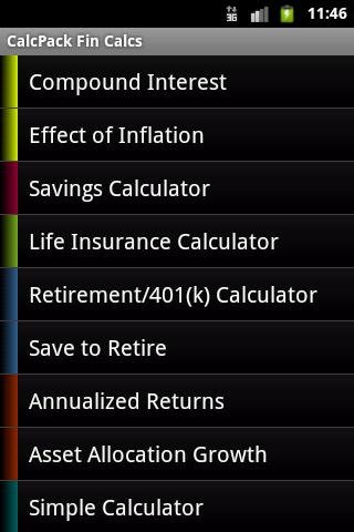 CalcPack Financial Calculators截图3