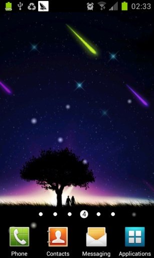 meteor and moon livewallpaper截图1