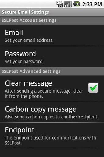 SSLPost Email Encryption截图4