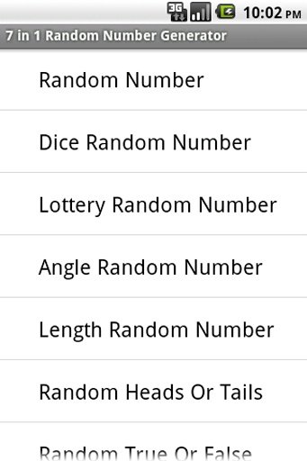 7 in 1 Random Number Generator截图3