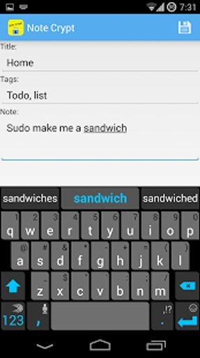 Note Crypt Safe with Password截图4