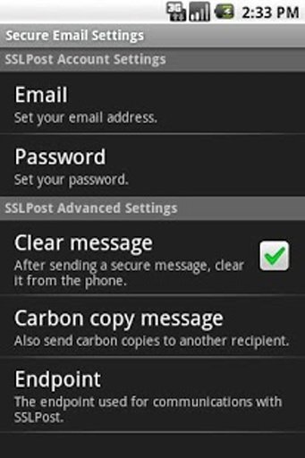 SSLPost Email Encryption截图3