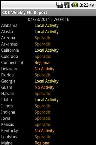 CDC Flu Informant截图3