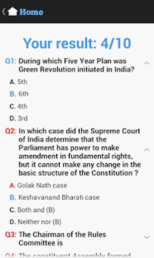 Constitution of India Question截图2