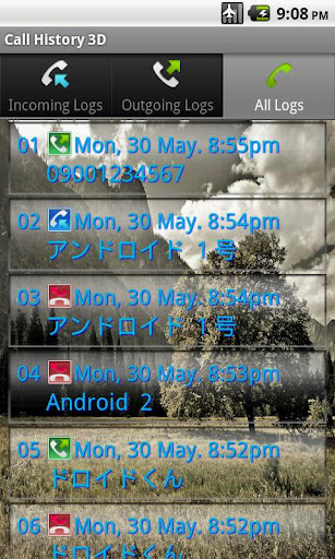 Call History 3D(Free)截图3