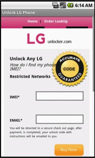 Unlock LG Phone截图2