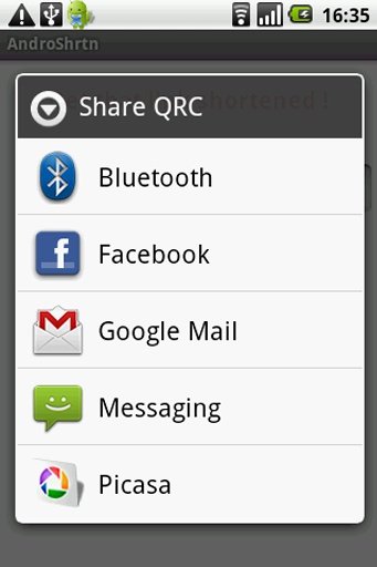 AndroShrtn URL Shortener截图1