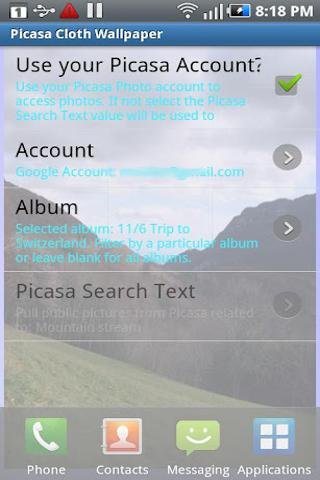 Picasa Cloth Wallpaper截图4