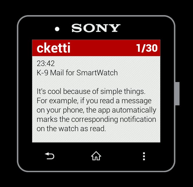 K-9 Mail for SmartWatch截图3