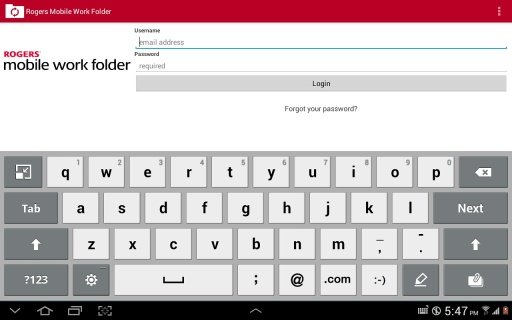 Rogers Mobile Work Folder截图3