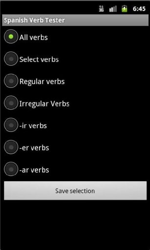 Spanish Verb Tester FREE截图5