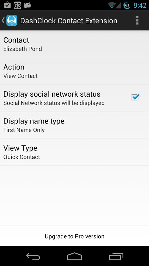 DashClock Contact Extension截图1