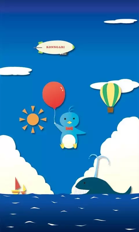 Ballon Penguin Live Wall Paper截图3