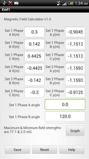 Magnetic Field Calculator EMF截图1