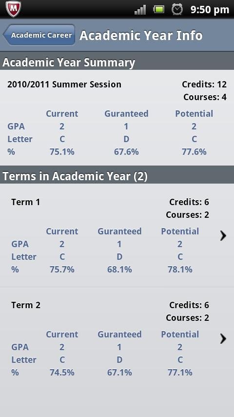 MyGPA - GPA Calculator截图1