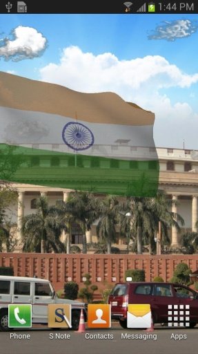 3d India Flag with Anthem截图8