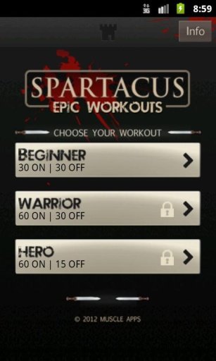 Spartacus Epic Workout截图1