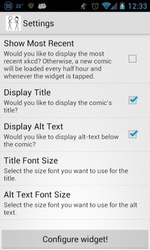 xkcd Widget截图3