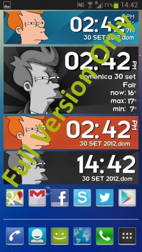 Futurama Fry Clock UCCW Free截图5