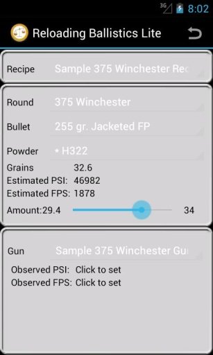 375 Winchester Ballistics Data截图1